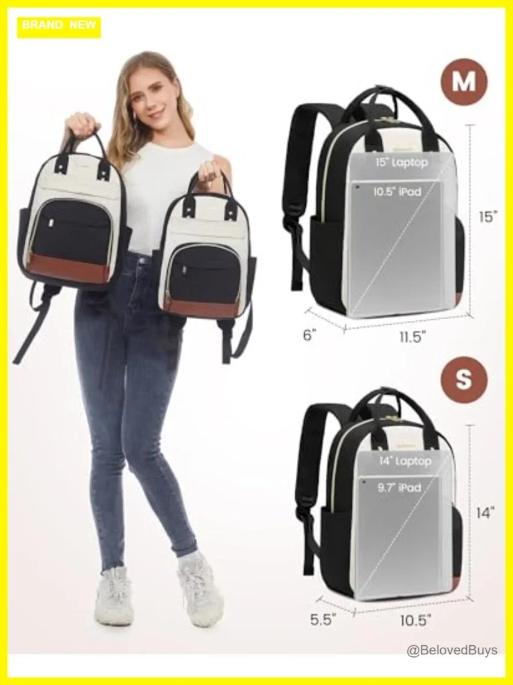 Women's Mini Nylon Backpack Purse with Anti-Theft Pocket, Fits 14